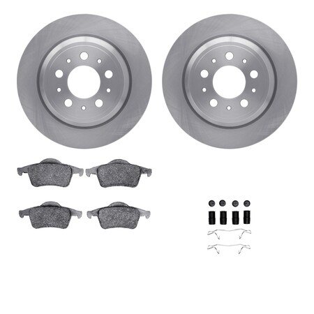 6312-27050, Rotors With 3000 Series Ceramic Brake Pads Includes Hardware